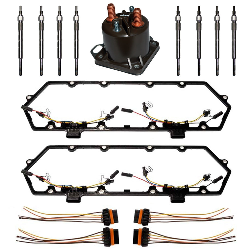 1994-1997 Ford 7.3l Valve Cover Gasket Kit W/ Glow Plugs And Controller