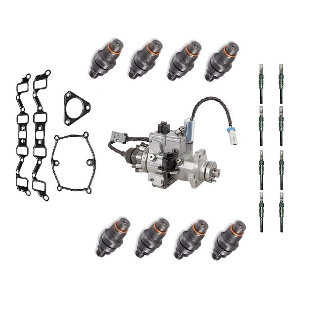 1994-2002 CHEVY/GMC 6.5L FUEL INJECTORS, GLOW PLUGS, GASKETS AND PUMP SET Hover Image