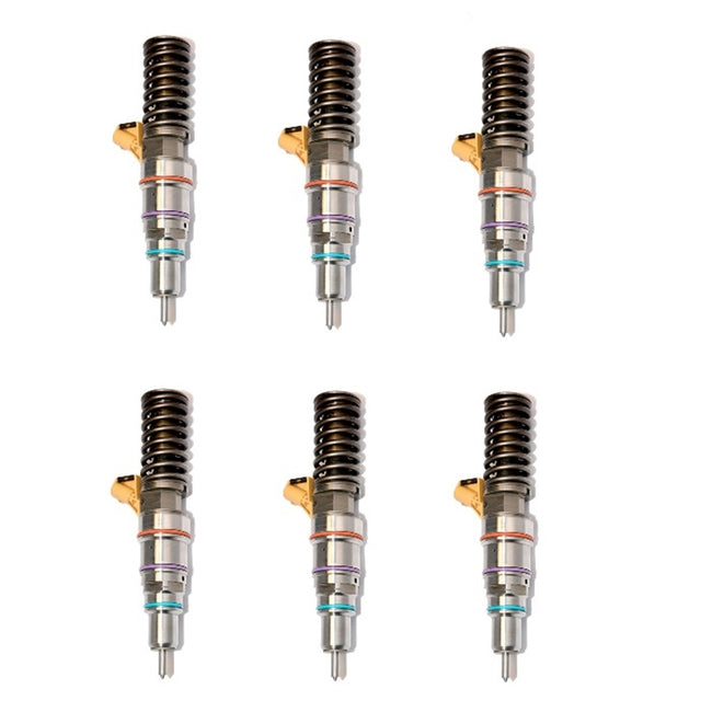 2004-2006 DETROIT DIESEL SERIES 60 14.0L REBUILT INJECTOR SET - 0414703002 / 0414703003 Hover Image
