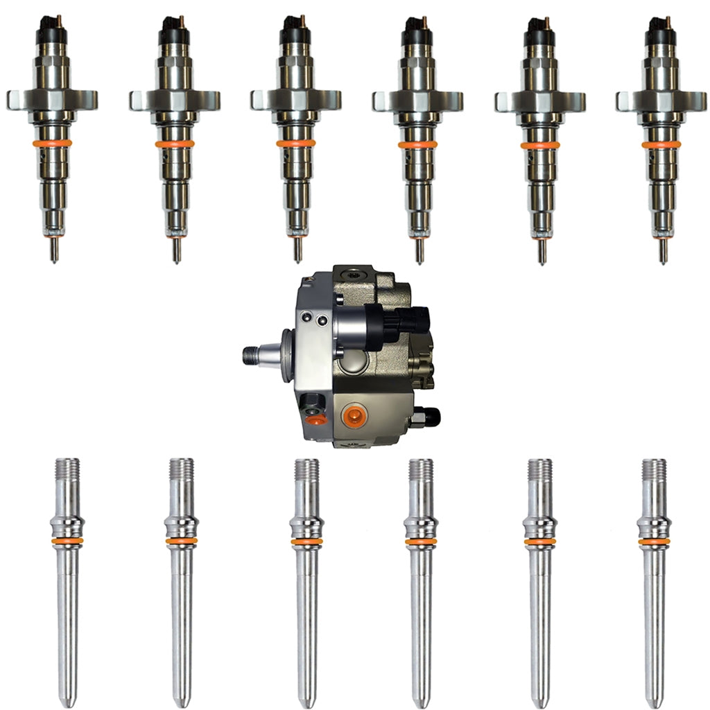 2004.5-2007 DODGE CUMMINS 5.9L DIESEL HIGH PERFORMANCE INJECTOR SUPER SET DELUXE (STAGE 1) - (30% OVER OPTION)