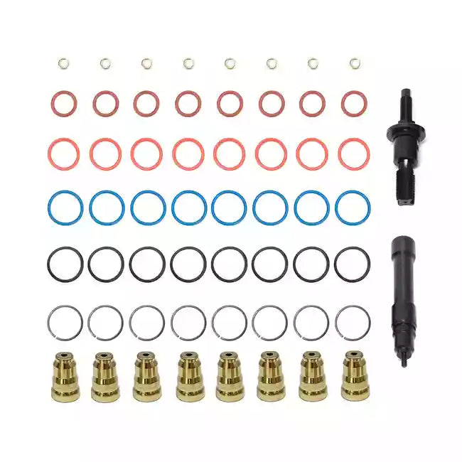 1998-2003 FORD POWERSTROKE 7.3L INJECTOR SLEEVE CUP REPLACEMENT KIT W/ GLOW PLUGS & CONTROLLER